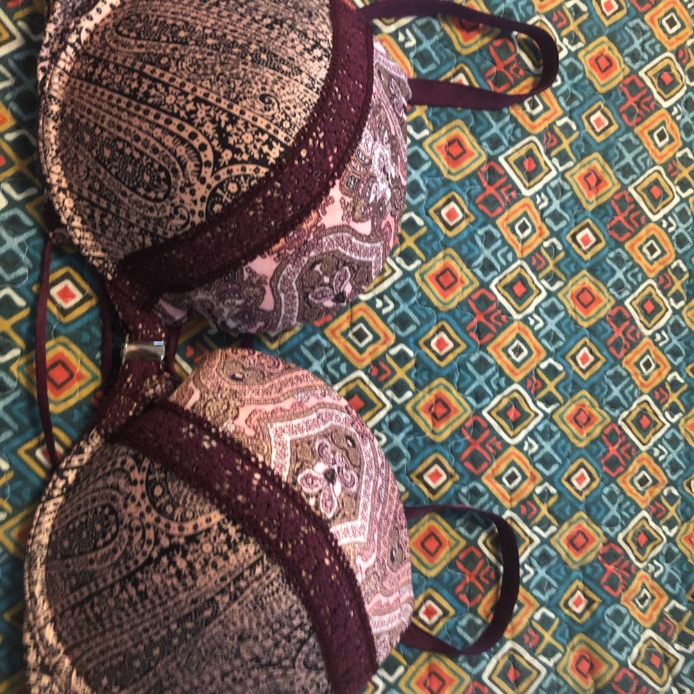 Burgundy / lace 38C Victoria’s Secret bathing suit